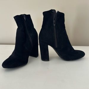 Black heeled booties. Size 7.5